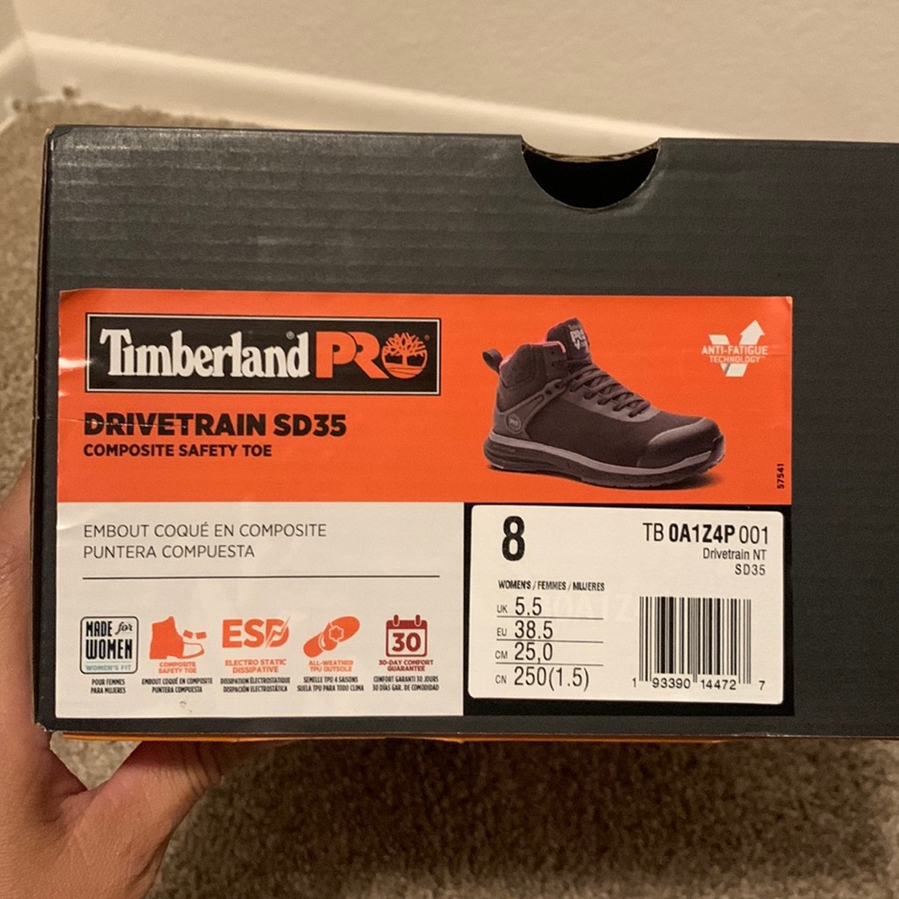 Timberland safety work shoes great condition used once.